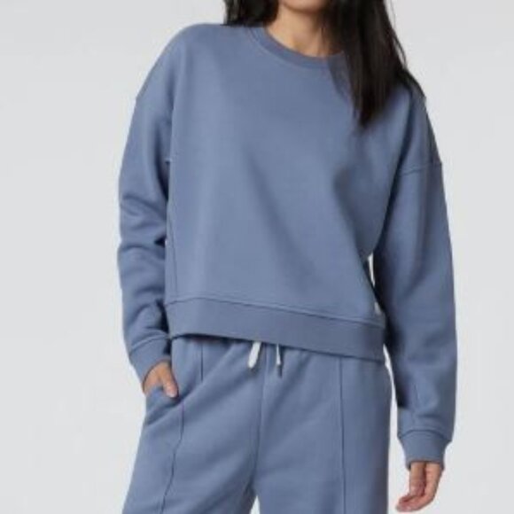 Vuori Sweaters - Vuori Restore Rib Crew Pullover Sweater in Blue Heron  Sz XS